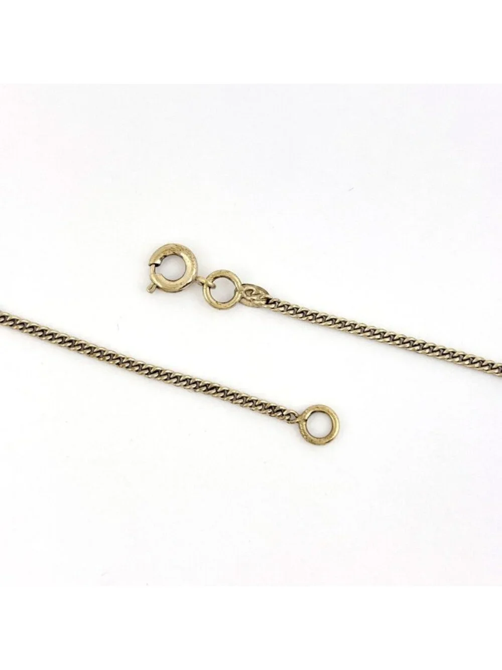 Chanel CC Logo Rhinestone Necklace High Heels Gold Plated